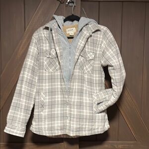 Plaid Hooded Jacket
